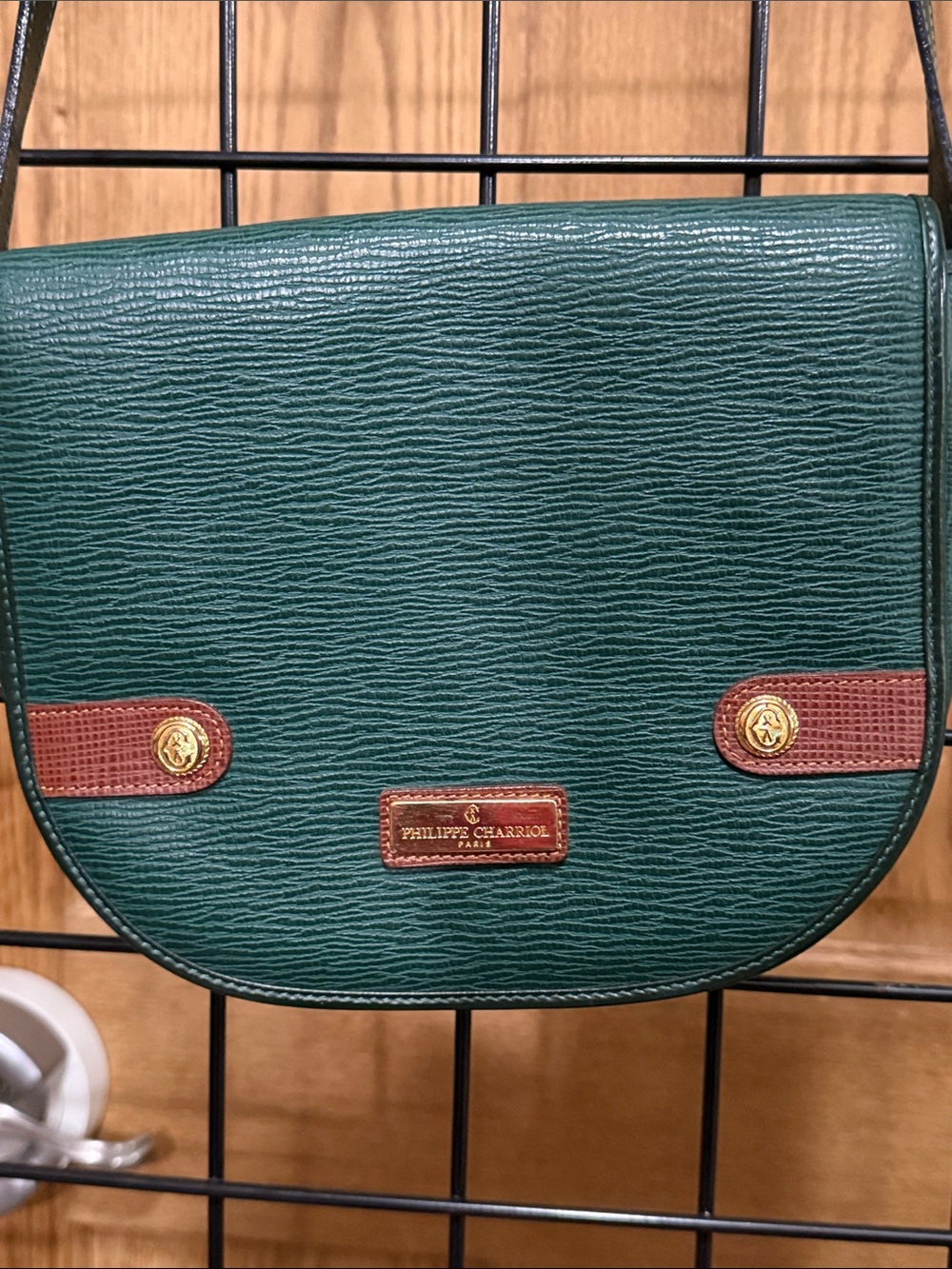 Philippe Charriol vintage leather crossbody